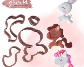 Cortador Mini Kit Poney - 5cm - 4 Peças - Co 494