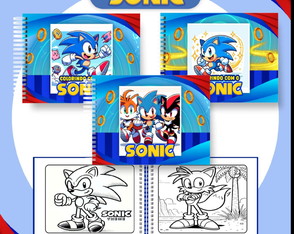 Livro para Colorir - Sonic