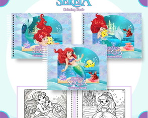 Livro para Colorir - Pequena Sereia