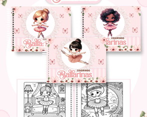 Livro para Colorir - Bailarina