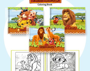 Livro para Colorir - Rei Leão