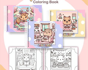 Livro para Colorir - Capivara Cute