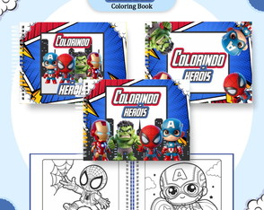 Livro para Colorir - Heróis