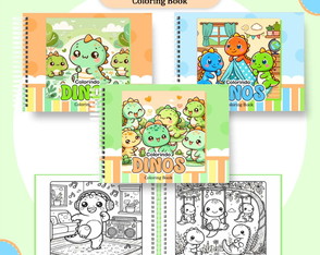 Livro para Colorir - Dino Cute