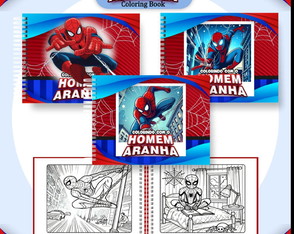Livro para Colorir - Homem Aranha