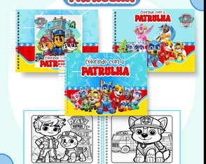 Livro para Colorir - Patrulha Canina