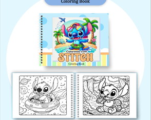 Livro para Colorir - Stitch Menino