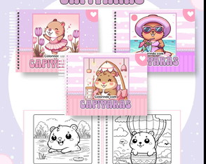 Livro para Colorir - Capivara