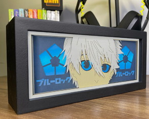 Luminária Anime 3d Light Box Blue Lock Seishiro Nagi