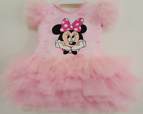 Vestido Infantil Tutu Mine