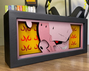 Luminária Anime 3d Light Box Dragon Ball Z Kid Boo