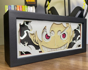 Luminária Anime 3d Light Box One Piece Luffy Gear 5