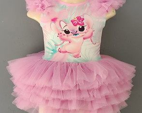 Vestido Infantil Tutu Angel Floral