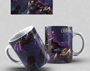 Caneca League Of Legends (game): Warwick, Vander de Arcane