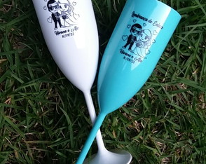 Taça de Champanhe Acrílica Personalizada