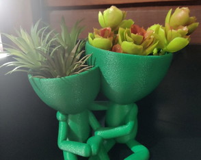 Vaso Robert Suculenta Casal Mãe Filho Decoração Jardim