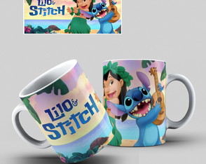 Caneca Lilo & Stitch (2002): Modelo 04