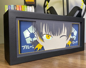 Luminária Anime 3d Light Box Blue Lock Meguru Bachira