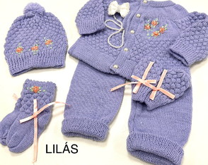 Conjunto de Lã= Lilás