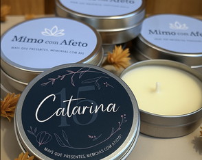 Kit com 40 Velas Aromatizadas na Lata - Charme e Perfume