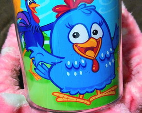 Caneca Acrílico Galinha Pintadinha