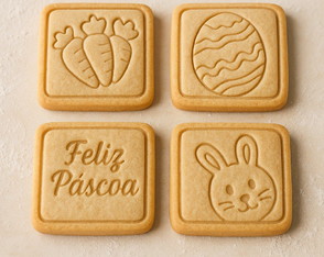 Kit de Cortadores de Biscoito de Páscoa 9 cm