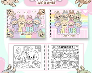Livro para Colorir - Labubu