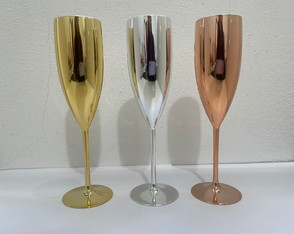 Taça Champanhe Metalizada Personalizada