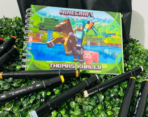 Livro de Colorir Minecraft 50 Folhas 120gr Capa Dura