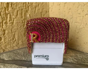 Carimbo Strass Personalizado Inicial Tamanho Mèdio