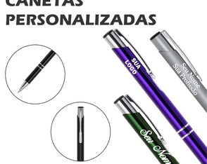 Kit 30 Canetas de Metal Personalizadas com Gravação a Laser