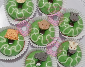 Doces Finos Personalizados Safari Festa Lembrancinha Donuts