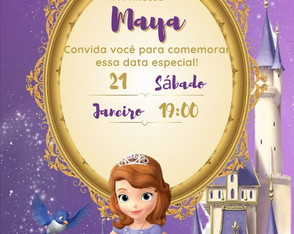 Convite Princesa Sofia