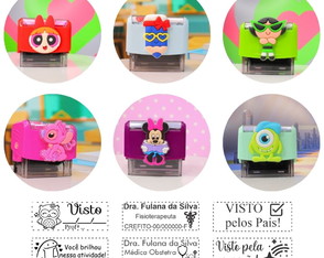 Carimbo com Personagens Personalizado Trodat 3911
