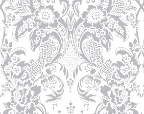 Papel de Parede Autocolante Fundo Branco Light Gray