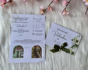 Manual dos Padrinhos Verde Oliva Personalizável - Impresso