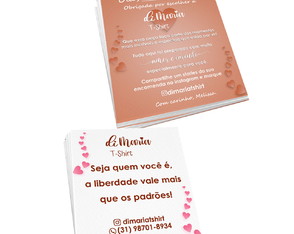 500unid Cartão de Agradecimento