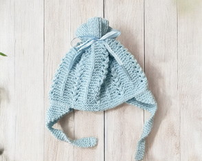 Gorro Tapa Orelha para Bebê Azul