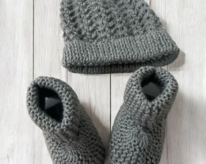 Gorro e Botinha para Bebe