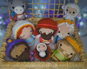 Presépio de Natal de Crochê - Amigurumi