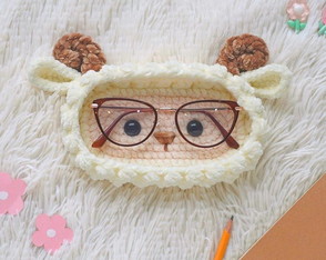 Porta Óculos em Crochê - Amigurumi