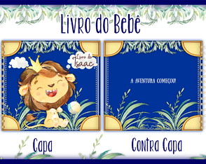 Livro do Bebê - Leãozinho Azul Escuro
