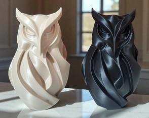 Corujas Casal Kit 2 Estatua Decoração Professora Enfeite