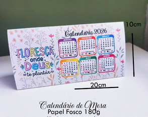 20 Calendários de Mesa Grande 2026