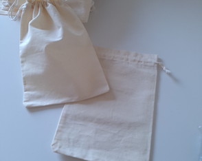 20 Saquinho Algodão 15 x 20 -sem Impressão /lembrancinha