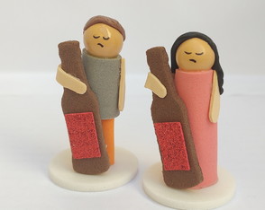 Casal de Alcoólatras para Constelação Familiar Mesa Água