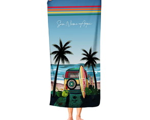 Toalha de Praia Personalizada Coloque Seu Nome Aqui! Tfe02