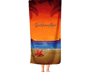 Leve Seu Nome para a Praia Toalha Praia Personalizada Tfe06