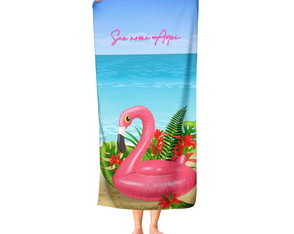 Toalha de Praia Personalizada: Coloque Seu Nome Aqui! Tfe11