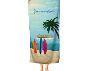Toalha de Praia Personalizada: Coloque Seu Nome Aqui! Tfe12